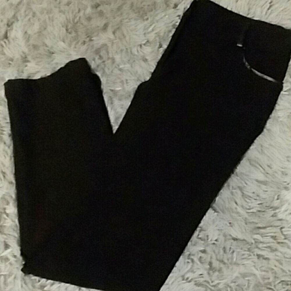 Black, Straight leg Pants
